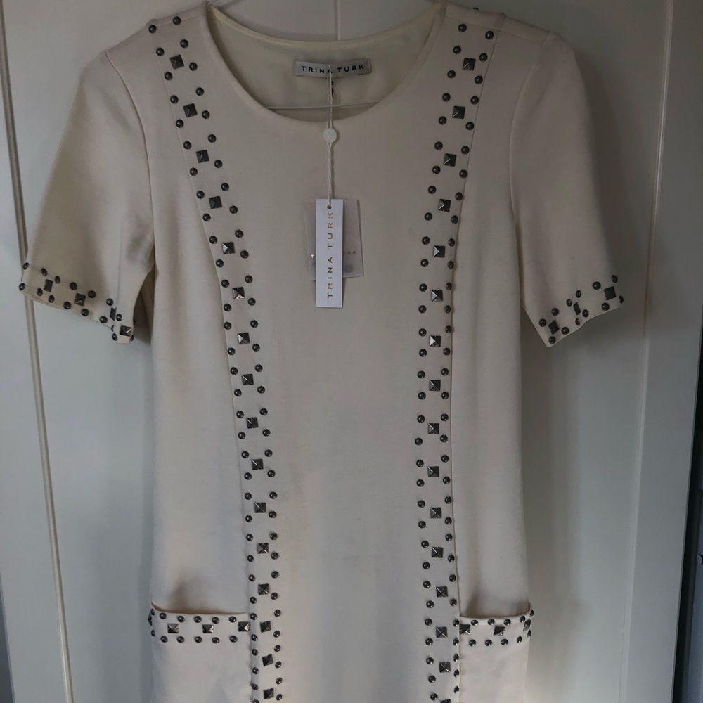 Cream Trina Turk dress